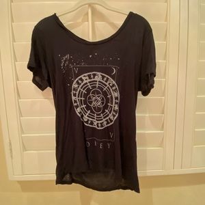 Obey black graphic tee size small/s